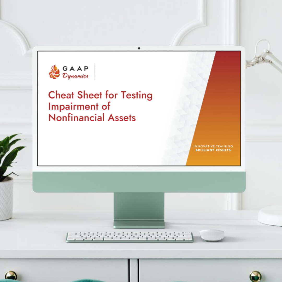 Cheat Sheet for Testing Impairment of Nonfinancial Assets